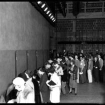 Registration in Royce Hall (interior), 1930