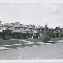 View of homes on South Harvard Boulevard, Los Angeles
