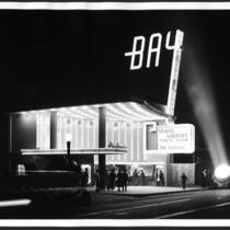 Bay Theatre, Pacific Palisades, exterior on opening night