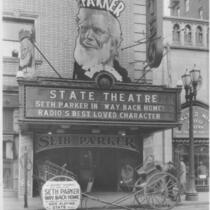 State Theatre, Stockton, marquee before remodel