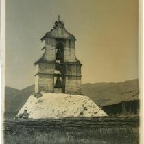 Bell cote at the San Antonio de Pala Asistencia, Pala, circa 1888-1903