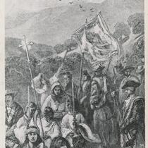 Drawing of the founding of Los Angeles