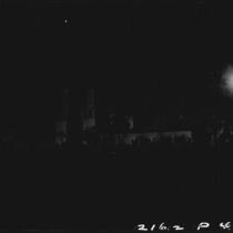 Night photograph, Mission San Xavier del Bac, near Tucson, Arizona, 1926